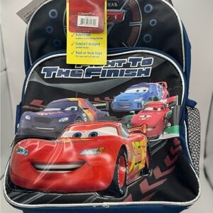 Disney Cars Backpack with Red and Blue Design
